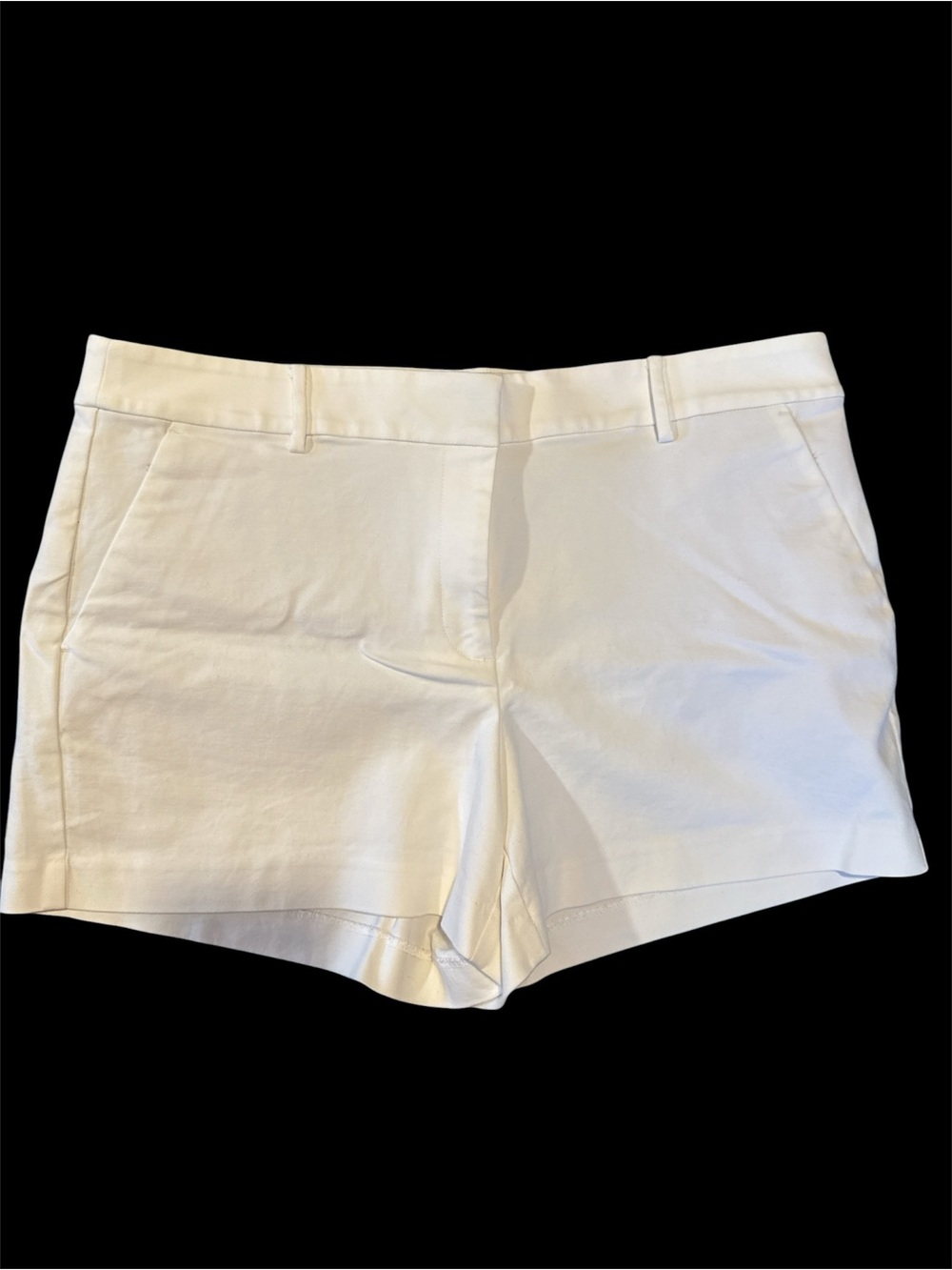 LOFT White Tailored Stretch Shorts